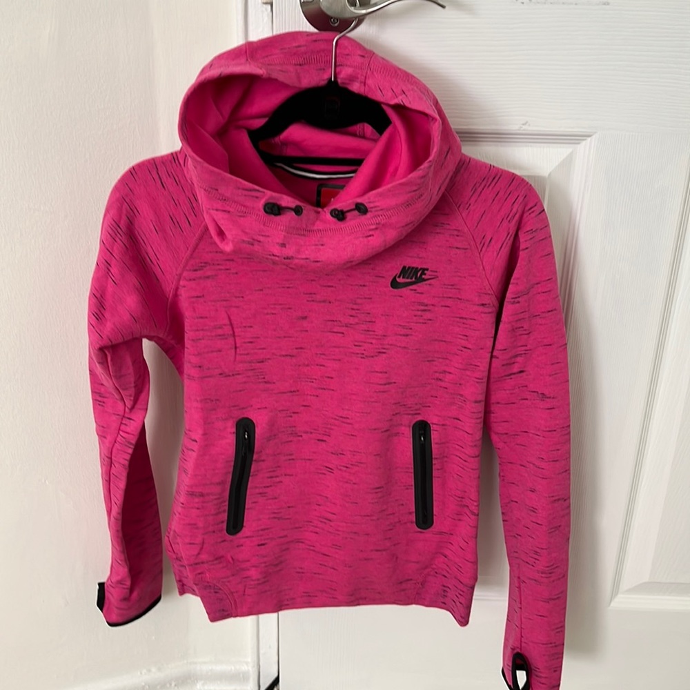 Nike technical pink hoodie - gently worn